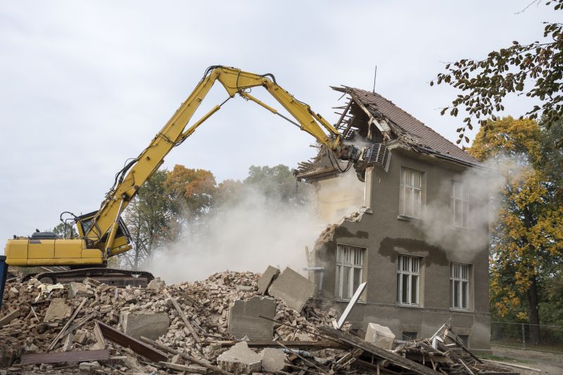 Demolition Equipment in Use