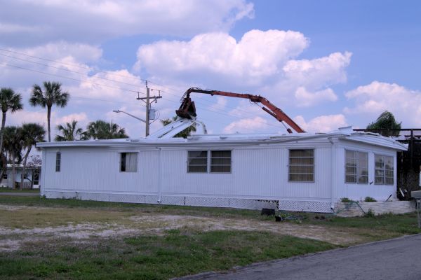 Mobile Home Demolition in Hudson